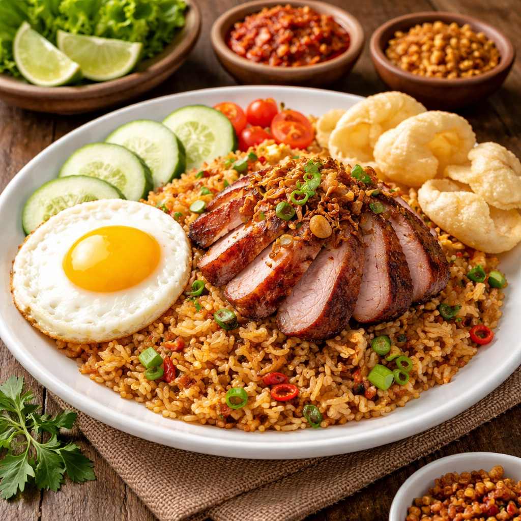 Nasi Goreng Smoke Duck Eat and Eat – nasi goreng dengan potongan bebek asap